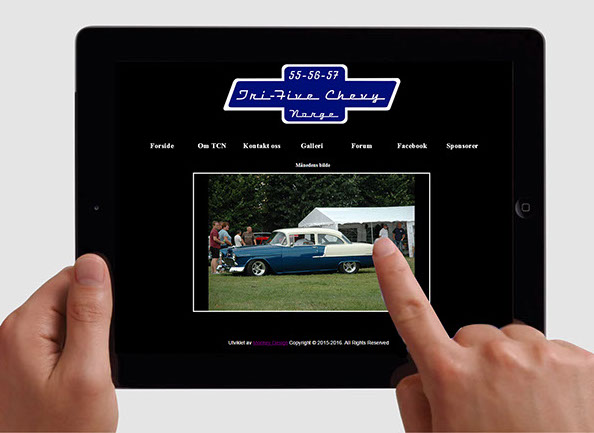 Bilde av websiden til www.Trifive.no